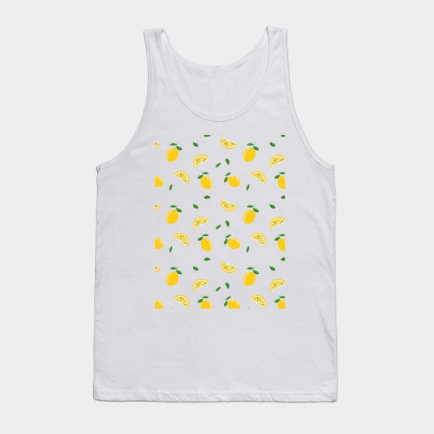 Lemon pattern Tank Top by Nevervand